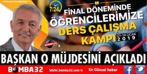 BAŞKAN GÜNAYDIN MÜJDESİNİ AÇIKLADI