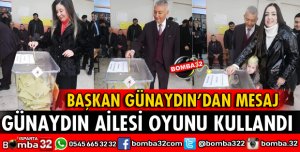 BAŞKAN GÜNAYDIN OYUNU KULLANDI