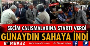 BAŞKAN GÜNAYDIN SAHAYA İNDİ