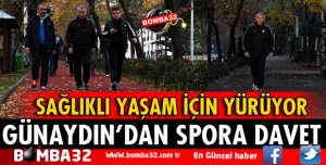 BAŞKAN GÜNAYDIN, VATANDAŞLARI SPOR YAPMAYA DAVET ETTİ