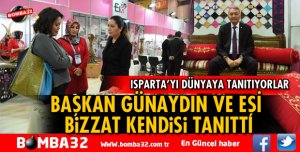 BAŞKAN GÜNAYDIN VE EŞİ FUARDA ZİYARETÇİLERİ AĞIRLADI