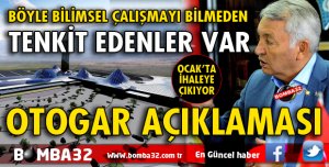 BAŞKAN YUSUF ZİYA GÜNAYDIN’DAN YENİ OTOGAR AÇIKLAMASI