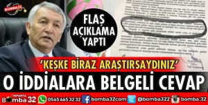 BAŞKAN GÜNAYDIN'DAN BELGELİ CEVAP