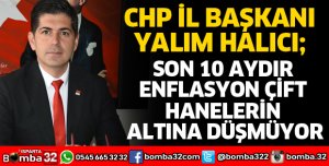 BAŞKAN HALICI ENFLASYONU DEĞERLENDİRDİ