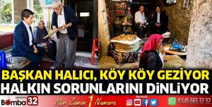 Başkan Halıcı, halkın sorunlarını dinliyor