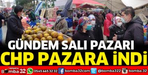 BAŞKAN HALICI SALI PAZARINDA