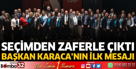 Başkan Karaca'dan ilk mesaj 