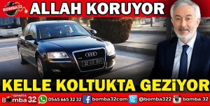BAŞKAN KELLE KOLTUKTA GEZİYOR
