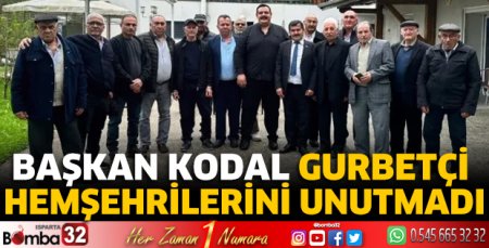 Başkan Kodal gurbetçi hemşehrilerini unutmadı