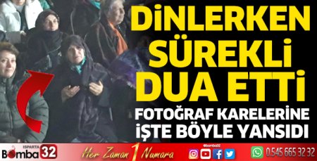 Başkan konuşurken dua etti