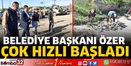 Başkan Özer hızlı başladı