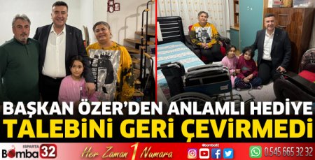 Başkan Özer’den anlamlı hediye 