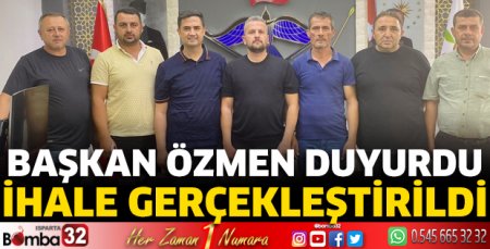 Başkan Özmen duyurdu