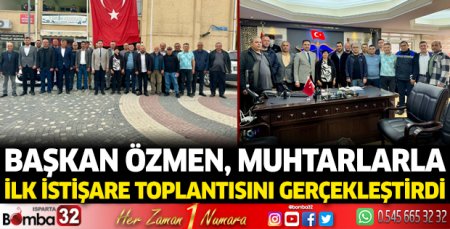 Başkan Özmen, muhtarlarla ilk istişare toplantısını gerçekleştirdi
