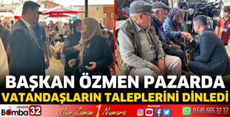 Başkan Özmen vatandaşların taleplerini dinledi