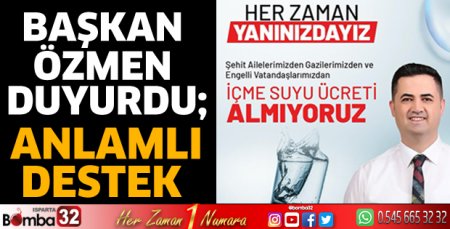 Başkan Özmen’den anlamlı destek