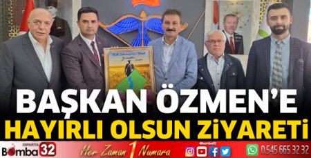 Başkan Özmen'e hayırlı olsun ziyareti
