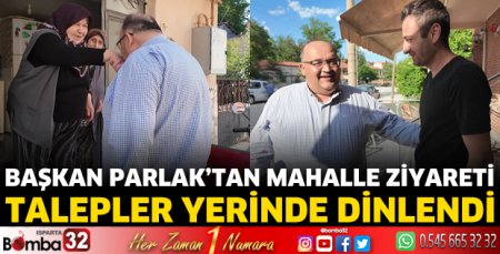Başkan Parlak mahalle halkıyla bir araya geldi