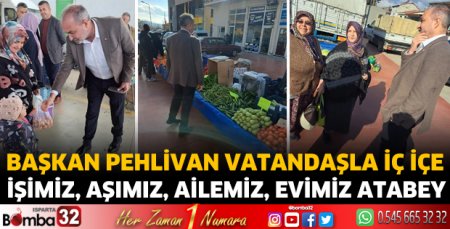 Başkan Pehlivan vatandaşla iç içe