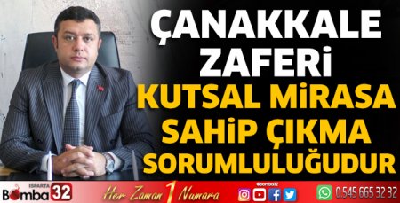 Başkan Savcı'nın 18 Mart mesajı