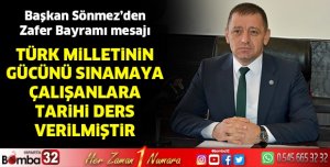 Başkan Sönmez'den 30 Ağustos Zafer Bayram Mesajı