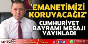 Başkan Sönmez'den Cumhuriyet Bayramı mesajı