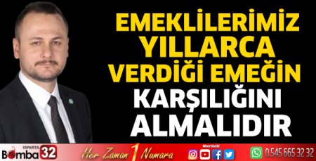 Başkan Tekeli’den emekli maaşı çıkışı