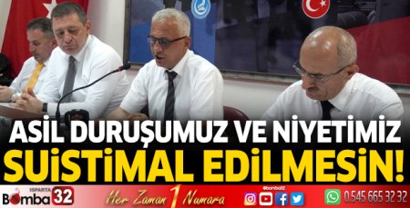 Başkan Topçu: Asil duruşumuz ve niyetimiz suistimal edilmesin!