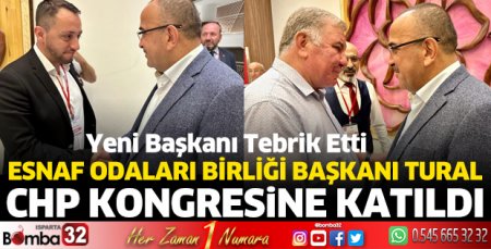 Başkan Tural, CHP kongresine katıldı