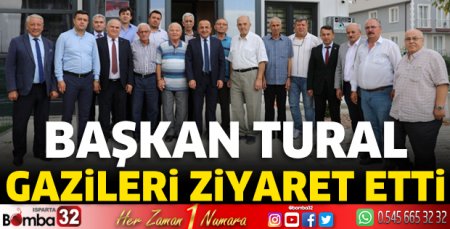 Başkan Tural gazileri ziyaret etti