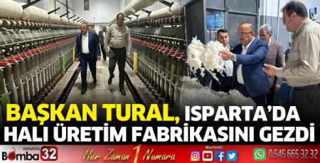 Başkan Tural, hali üretim fabrikasını gezdi
