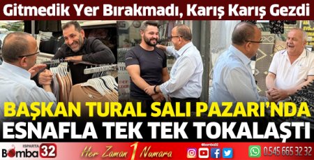 Başkan Tural, Salı Pazarı esnafıyla buluştu