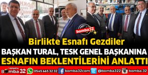 BAŞKAN TURAL TESK GENEL BAŞKANINI AĞIRLADI