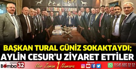 Başkan Tural ve oda başkanları Güniz Sokaktaydı