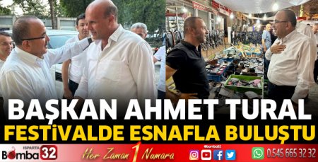 Başkan Tural Yalvaç'ta esnaf festivalinde