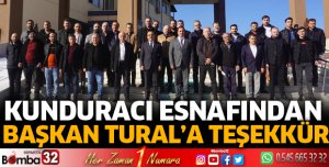 BAŞKAN TURAL’A KUNDURACI ESNAFINDAN TEŞEKKÜR