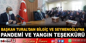 Başkan Tural’dan Bilgiç ve Seymenoğlu’na teşekkür