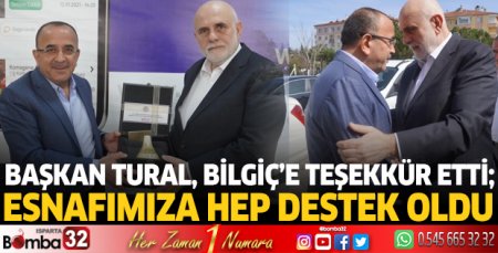 Başkan Tural’dan Bilgiç’e Teşekkür