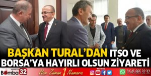Başkan Tural’dan ITSO ve Borsa’ya hayırlı olsun ziyareti