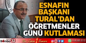 Başkan Tural’dan Öğretmenler Günü kutlaması