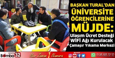 Başkan Tural’dan üniversite öğrencilerine müjde
