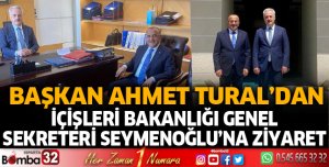Başkan Tural'dan Isparta eski Valisi Seymenoğlu'na ziyaret 