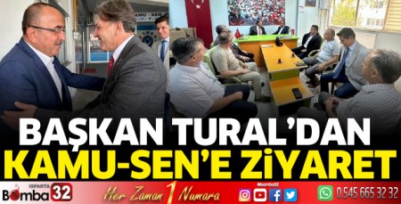 Başkan Tural'dan Kamu-Sen'e ziyaret