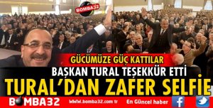 BAŞKAN TURAL'DAN TEŞEKKÜR MESAJI