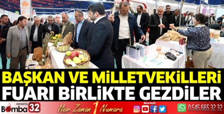 Başkan ve Milletvekilleri fuarda