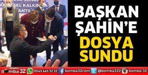 Başkan Veli Gök, Fatma Şahin'e dosya sundu