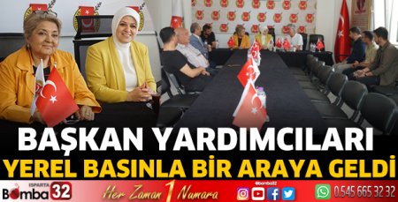 Başkan yardımcıları yerel basınla bir araya geldi