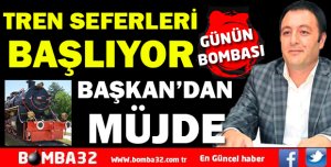 BAŞKAN ZABUN AÇIKLADI ISPARTA EĞİRDİR ARASI TREN 