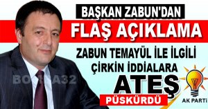 BAŞKAN ZABUN BOMBALADI