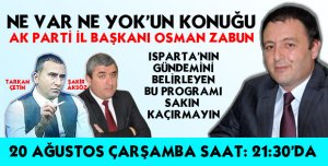 BAŞKAN ZABUN CANLI YAYINDA